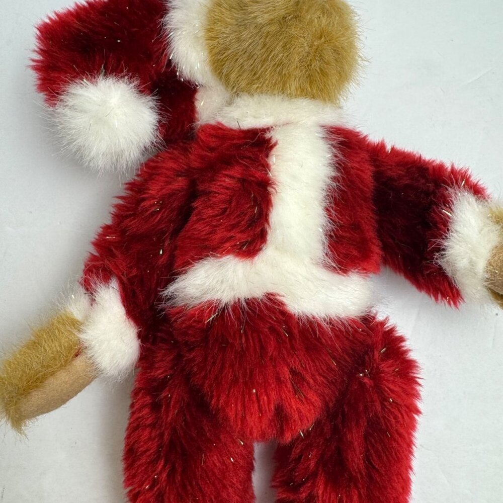Boyds Bear Santa Bearhugs Articulated Stuffed Teddy Bear Christmas Glitter VTG - Picture 5 of 11